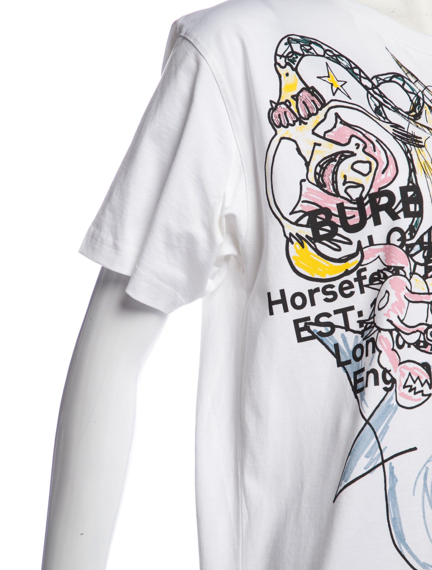Burberry Printed Scoop Neck T-Shirt